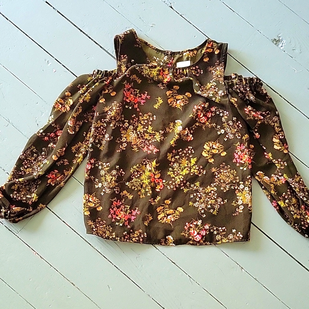 Floral off the shoulder blouse